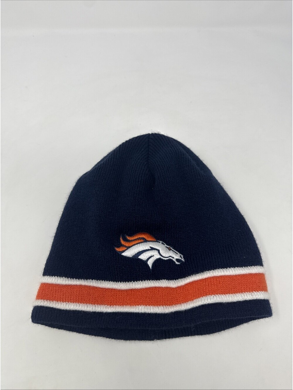 Denver Broncos Beanie One Size Fits All Blue/Orange Winter Hat NFL Team Apparel